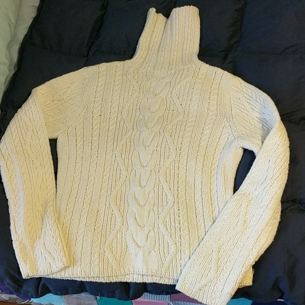 Chunky knit sweater, classic cream